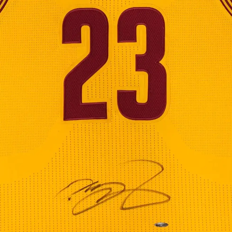 Miniature : Maillot NBA Cleveland Cavaliers Alternate authentic signé par LeBron James