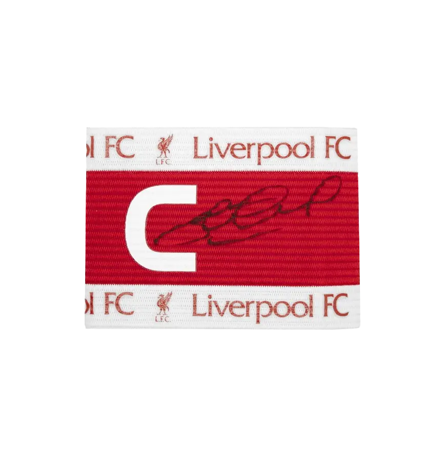 Miniature : Brassard capitaine Liverpool signé par Steven Gerrard et encadré