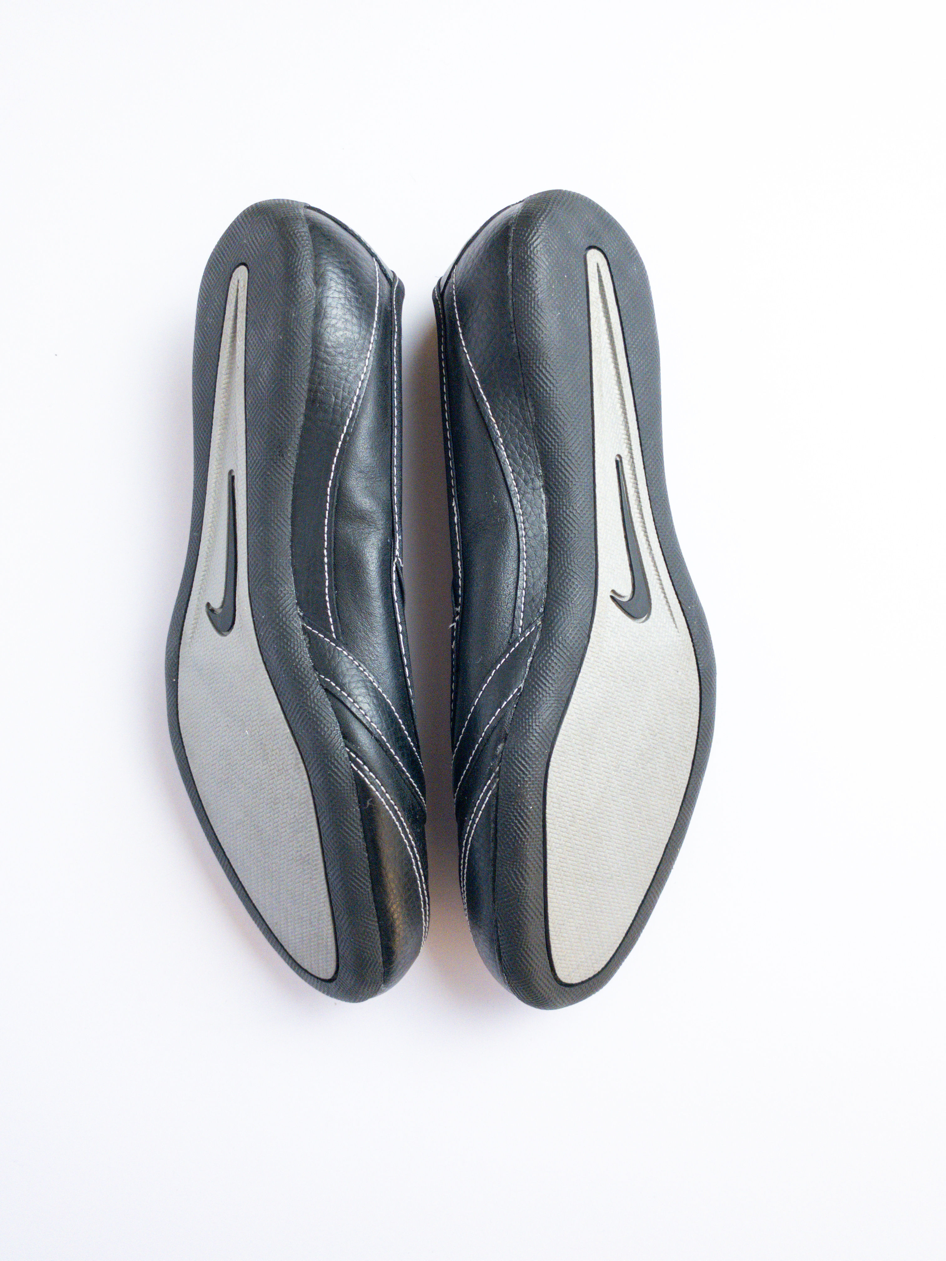 Nike Black Leather Ballet Flats