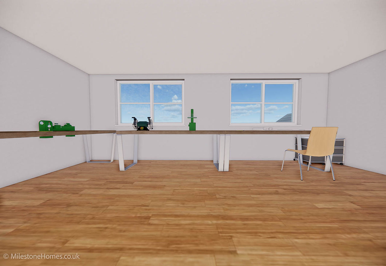 Large open plan dormer room for bungalow dormer loft conversion