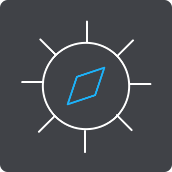 Kompass-Icon für „The mission as compass, not as cage“ bei Indicium