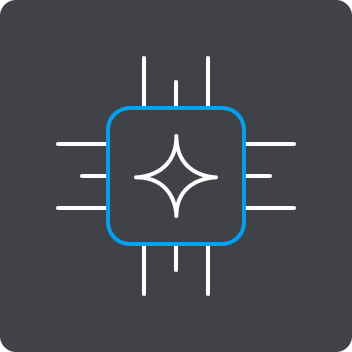 Chip icon for intelligent automation in background checks