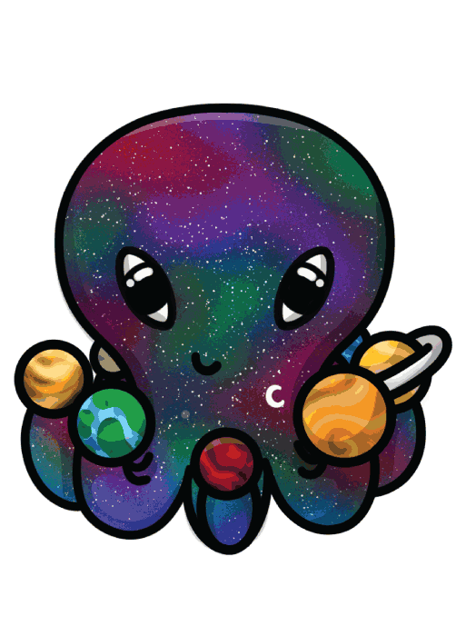 A cartoon of the octopus Galaxy