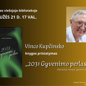 Vinco Kupčinsko knygos pristatymas