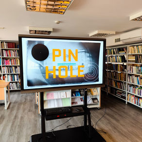 „PinHole“ dirbtuvės bibliotekoje