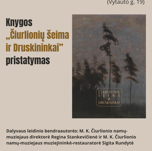 Knygos „Čiurlionių šeima ir Druskininkai“ pristatymas