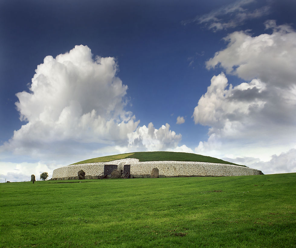 Megalithic burial site at Newgrange, Ireland