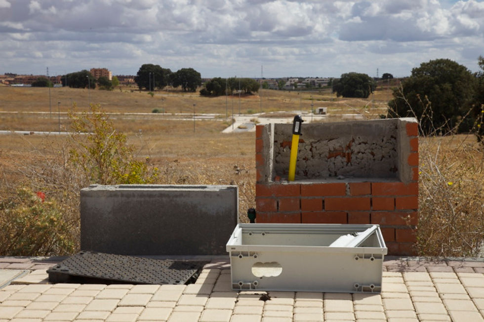Abandoned junction boxes, Valdeluz