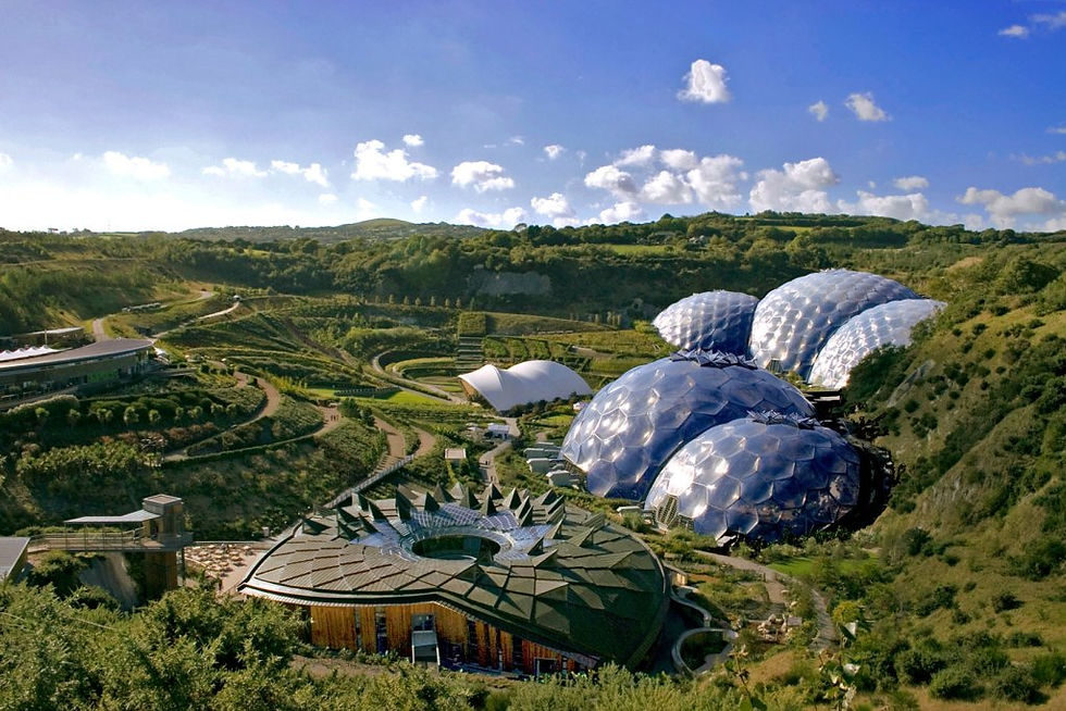 The Eden Project near St Austell, Cornwall, opened in 2003.