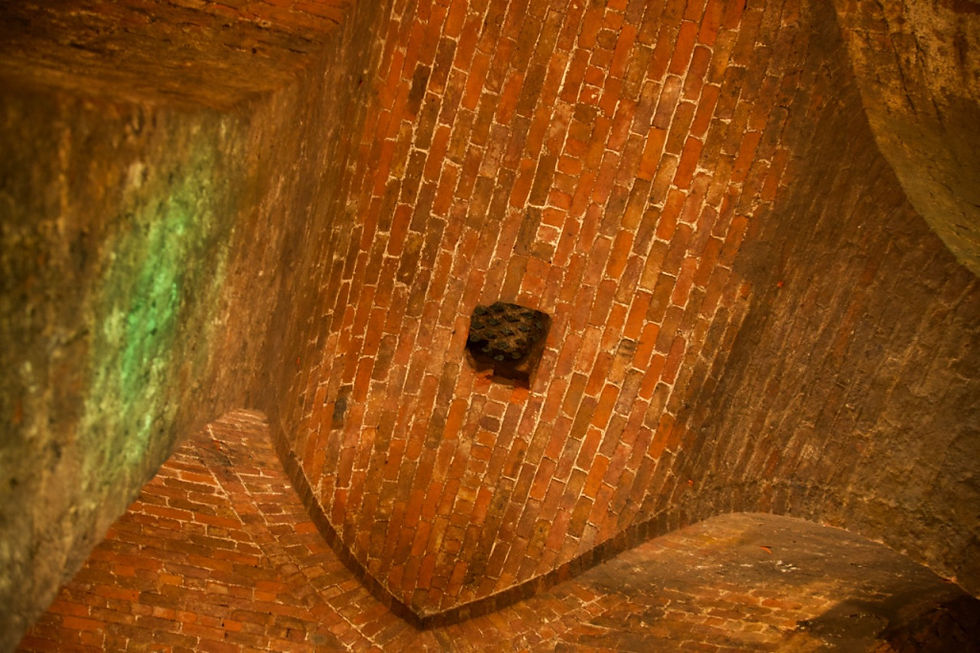Tunnel ceiling at Level 1 of the Paddington site