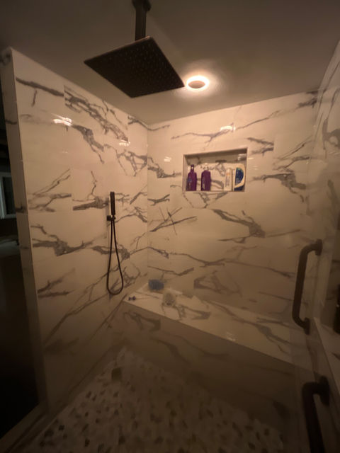 No Limit Renovations Tiled Shower bathroom remodel