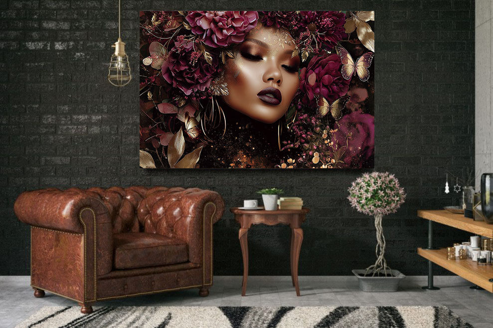 Midnight Bloom 120x80cm