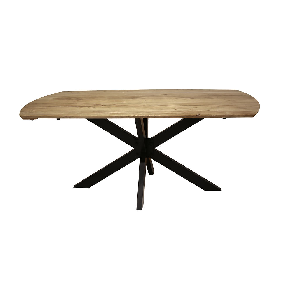 Thumbnail: Solid Acacia Dining Table with 2 Separate Extensions