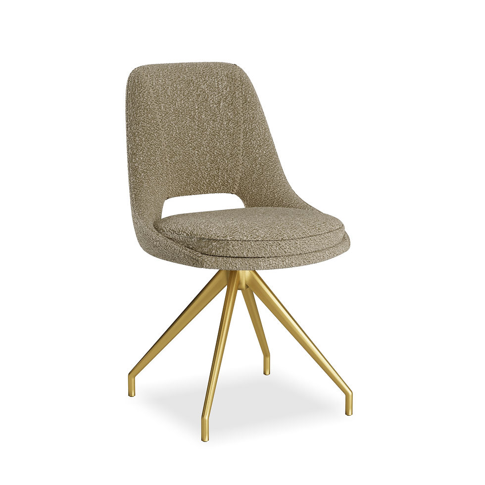 Thumbnail: KASPER Boucle Stone - Gold Legs