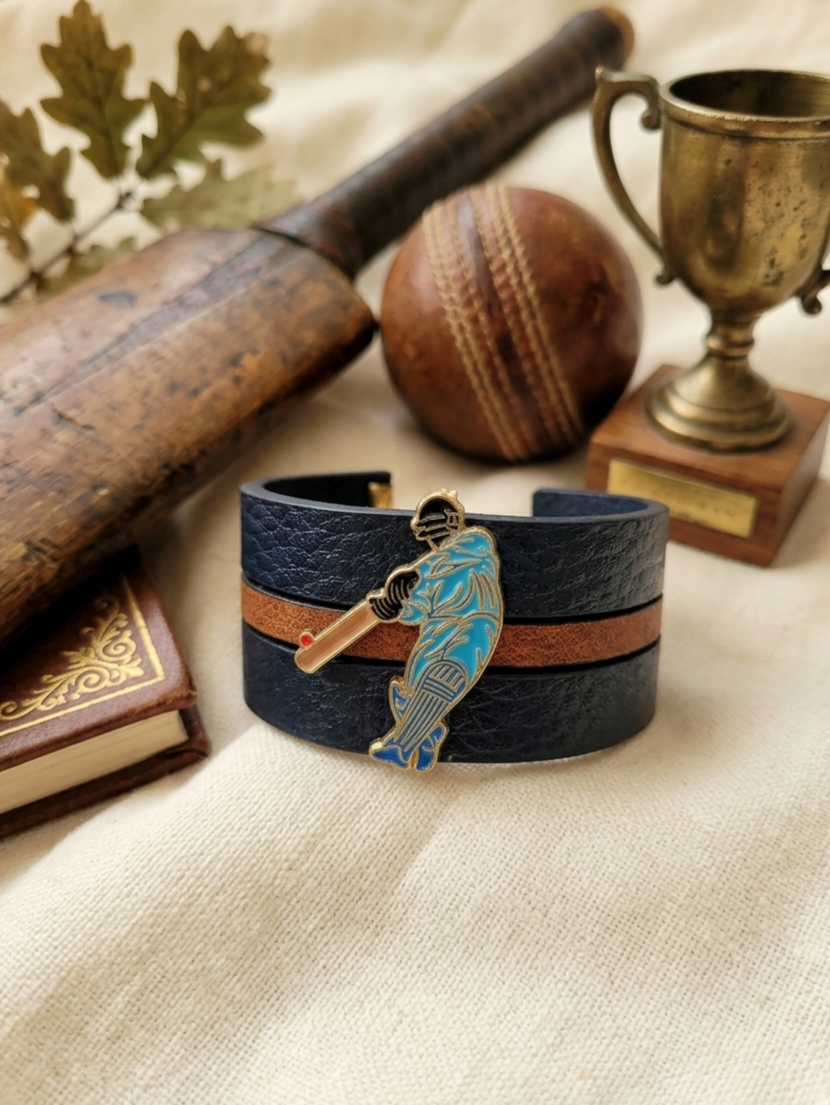 Cricket Leatherite Band Rakhi 