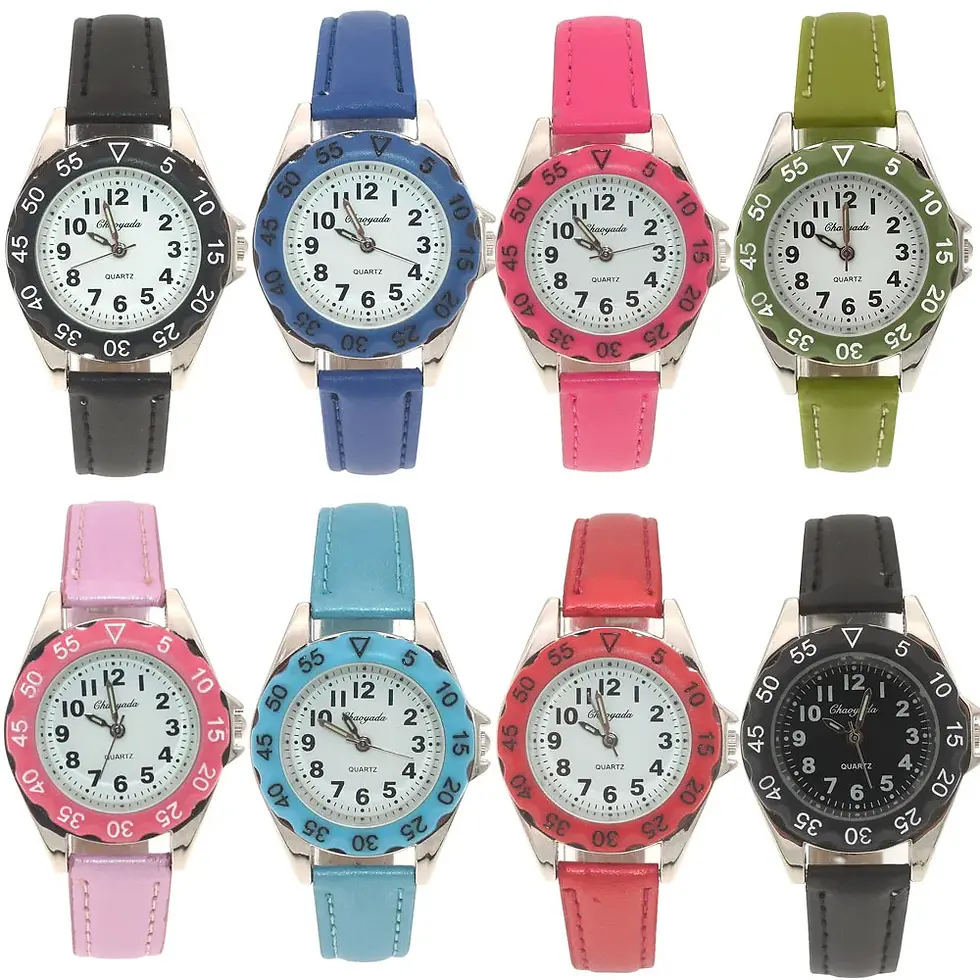 Miniatura: Reloj de moda para niños que aprenden la hora. Unisex