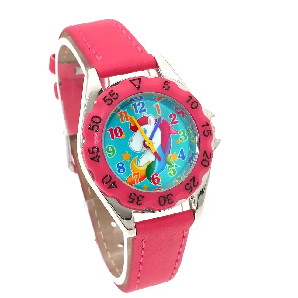 Miniatura: Reloj de moda para niños que aprenden la hora. Unisex