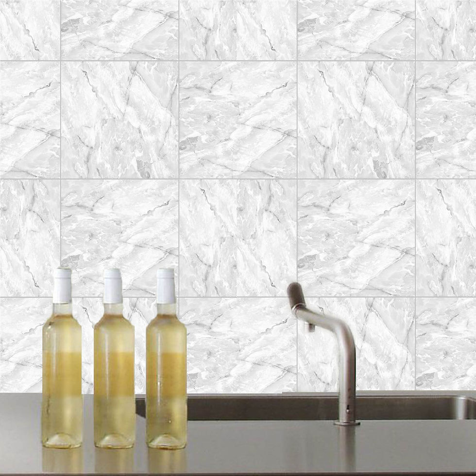 24 מדבקות אריחים למטבח ולאמבטיה – עיצוב קליל