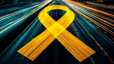 transito e o simbolo do maio amarelo