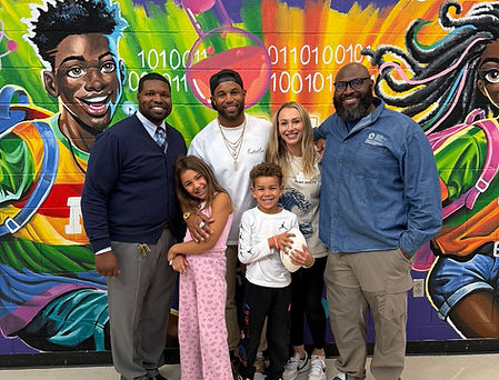 Golden Tate at Moses Mckissack Middle School