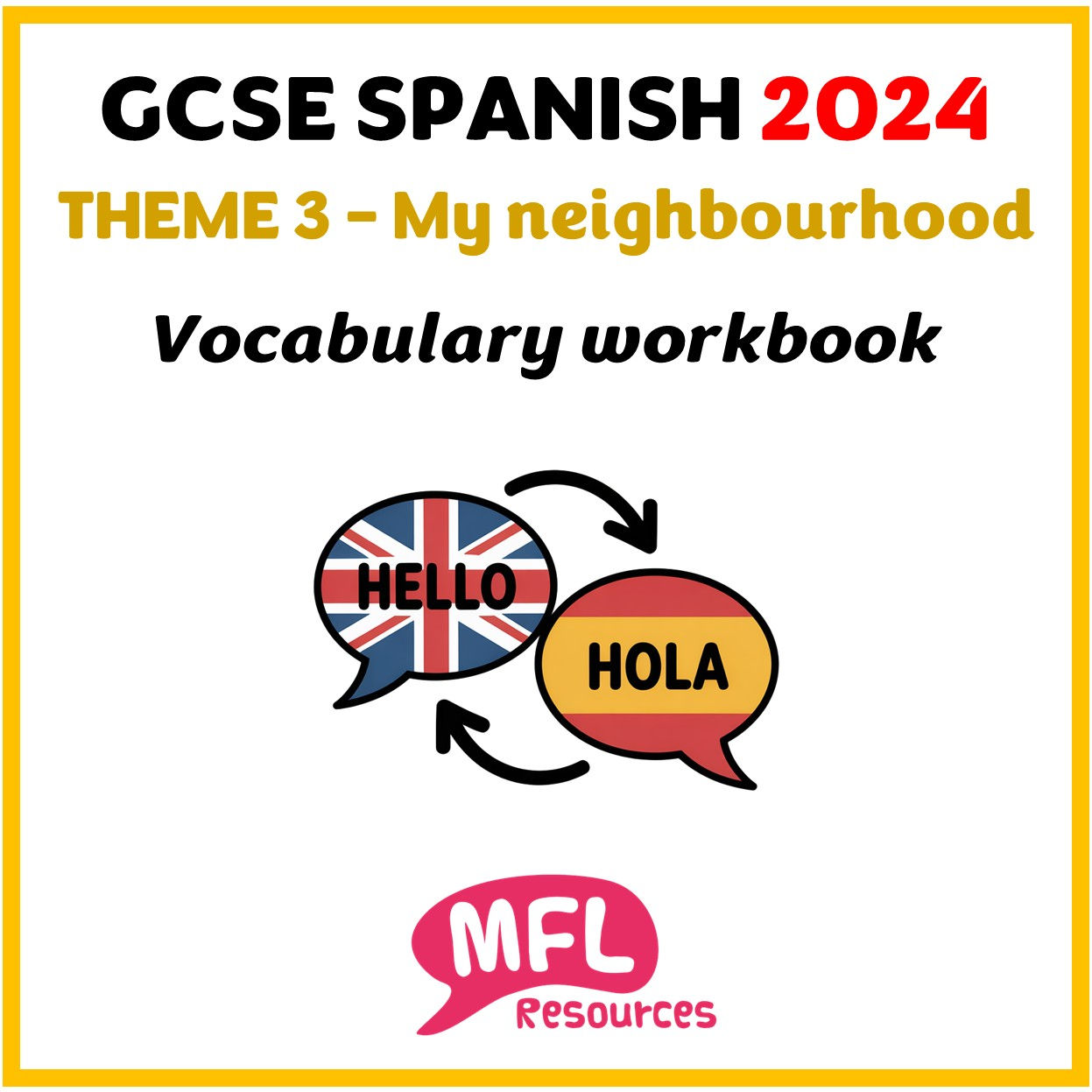 GCSE 2024 (Edexcel) - Theme 3 - Vocabulary and translation workbook