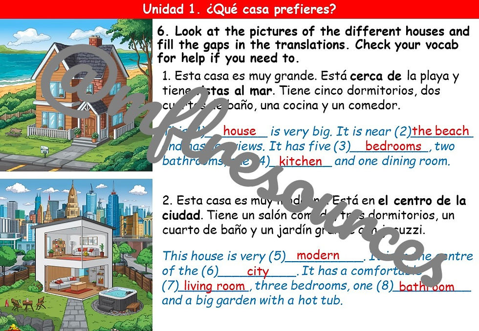 Miniatura: Viva 2 - Module 5 (Operación verano) - Lesson for unit 1 (¿Qué casa prefieres?)