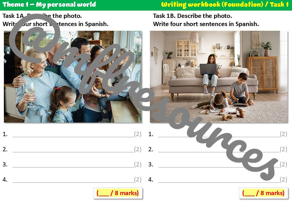 Miniatura: GCSE 2024 (Edexcel) - Theme 1 - Writing workbook