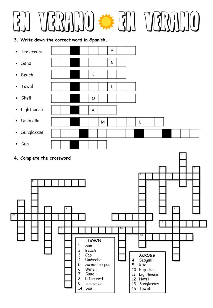 Miniatura: Spanish KS3 - Workbooks by topic - Summer fun booklet