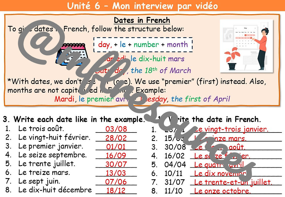 Miniatura: Dynamo 1 - Module 1 (La rentrée) - Lesson for unit 6