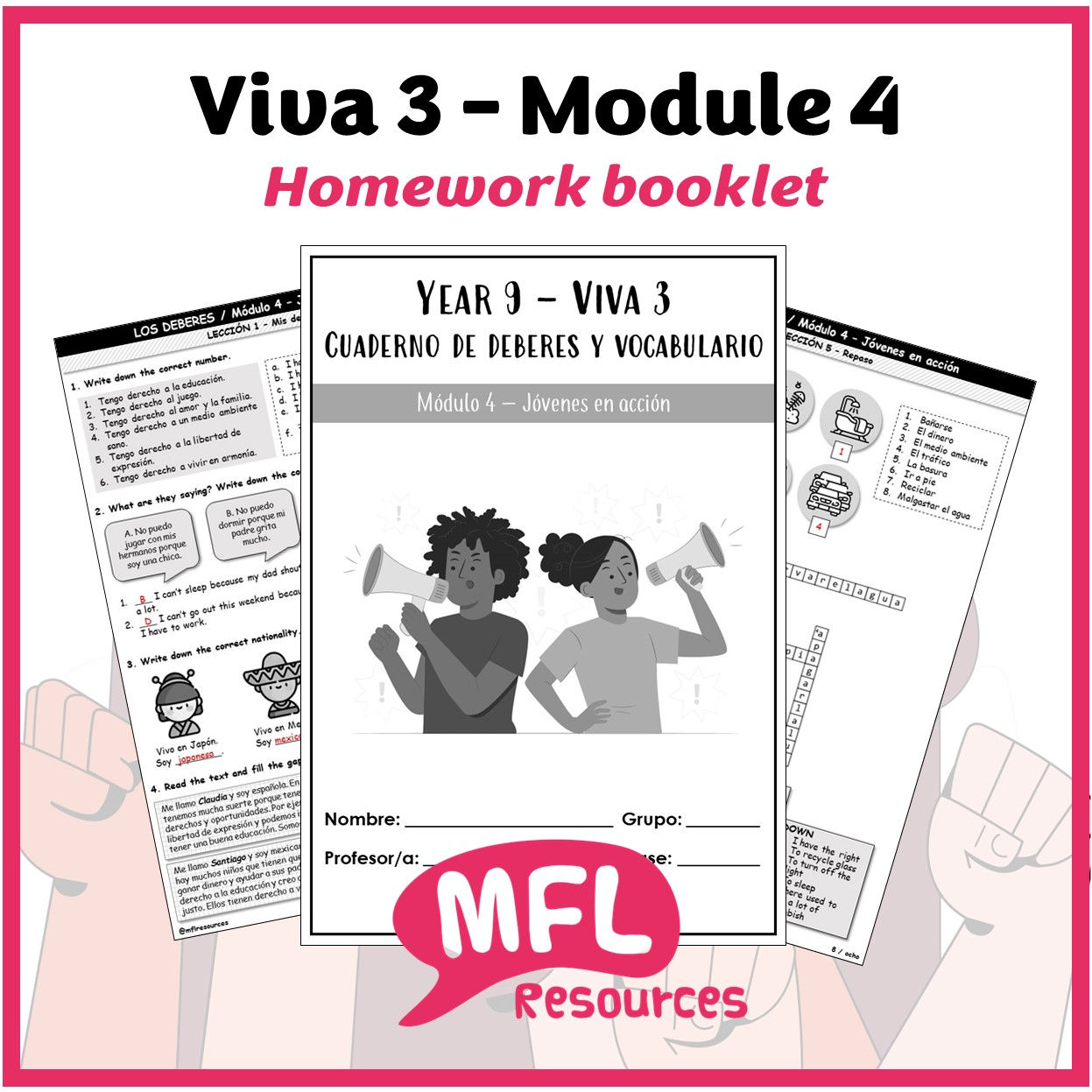 Viva 3 - Module 4 (Jóvenes en acción) - Homework booklet