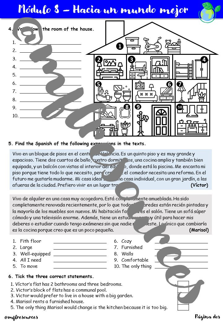 Miniatura: GCSE Spanish - Módulo 8 Hacia un mundo mejor - Revision booklet