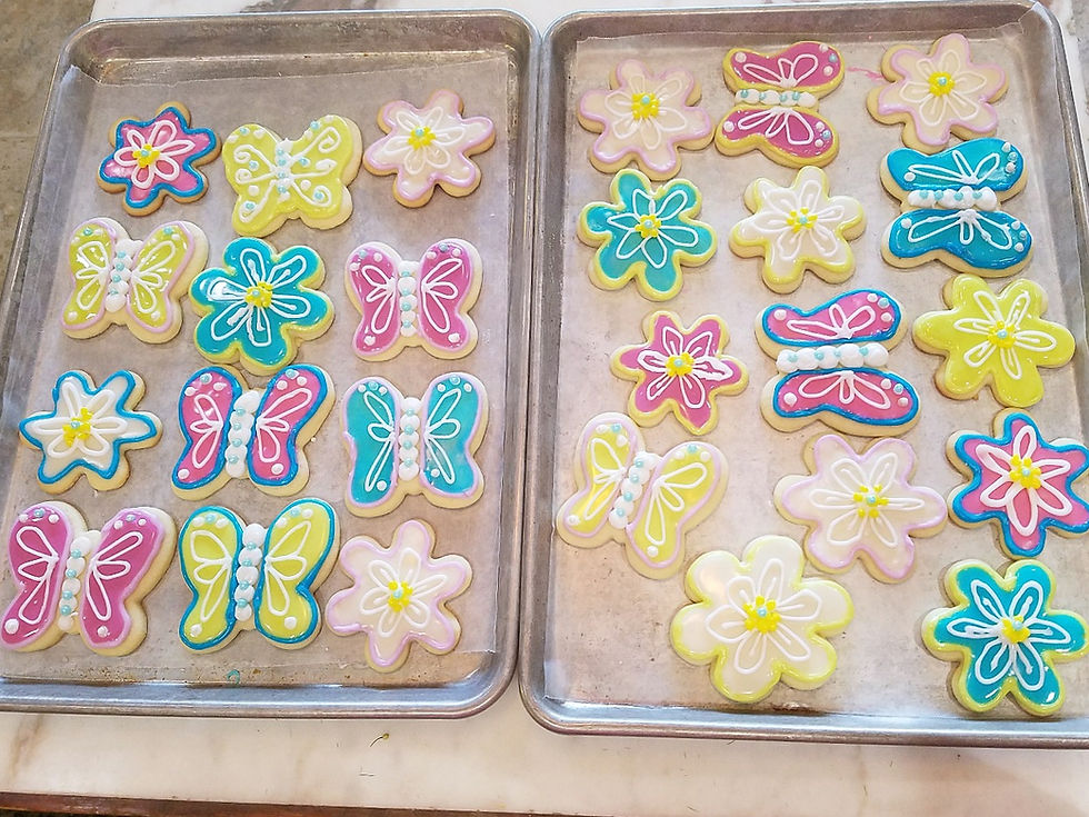 Spring Butterfly and Daisy Sugar Cookies