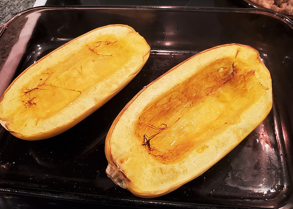 Cuban Style Stuffed Spaghetti Squash