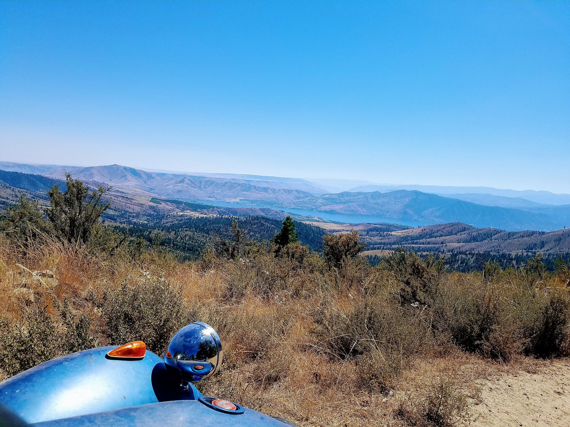 Looking down at Lake Chelan