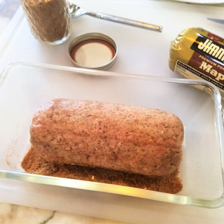 Add some of the rub to a pan