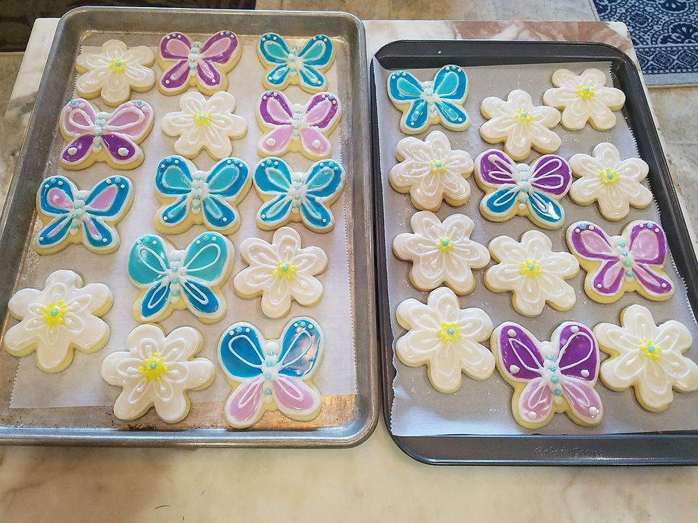 Spring Butterfly and Daisy Sugar Cookies