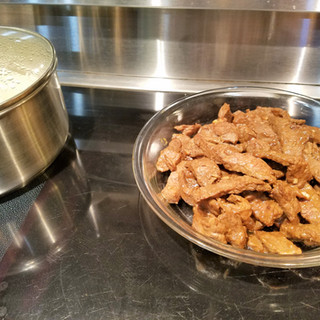 Have your rice or noodles ready to serve