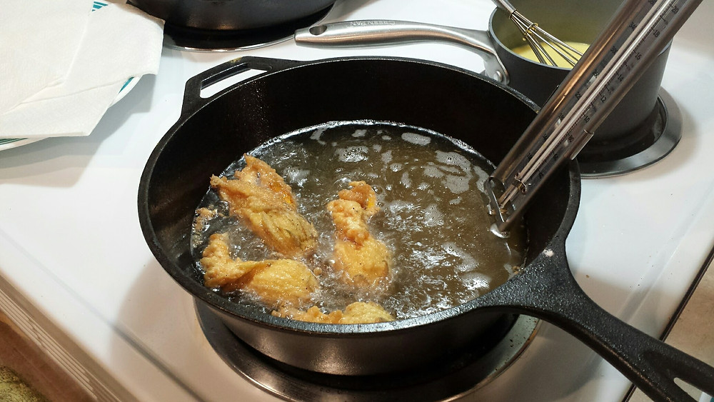 Deep fried squash blossoms