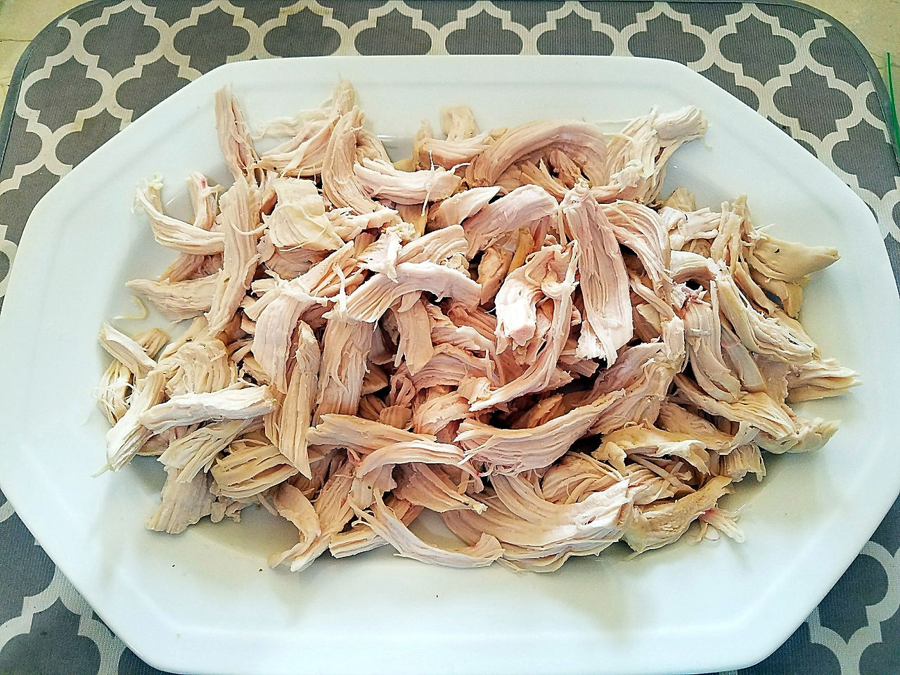 Shredded Poached Chicken