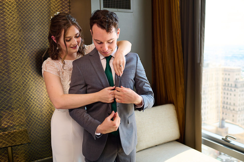 Getting Ready Together on Your Wedding Day