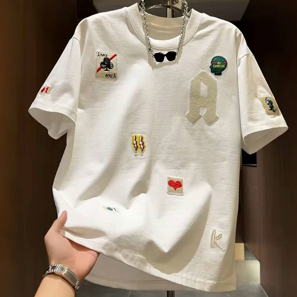 Thumbnail: Mens Casual Letter Print T-Shirts