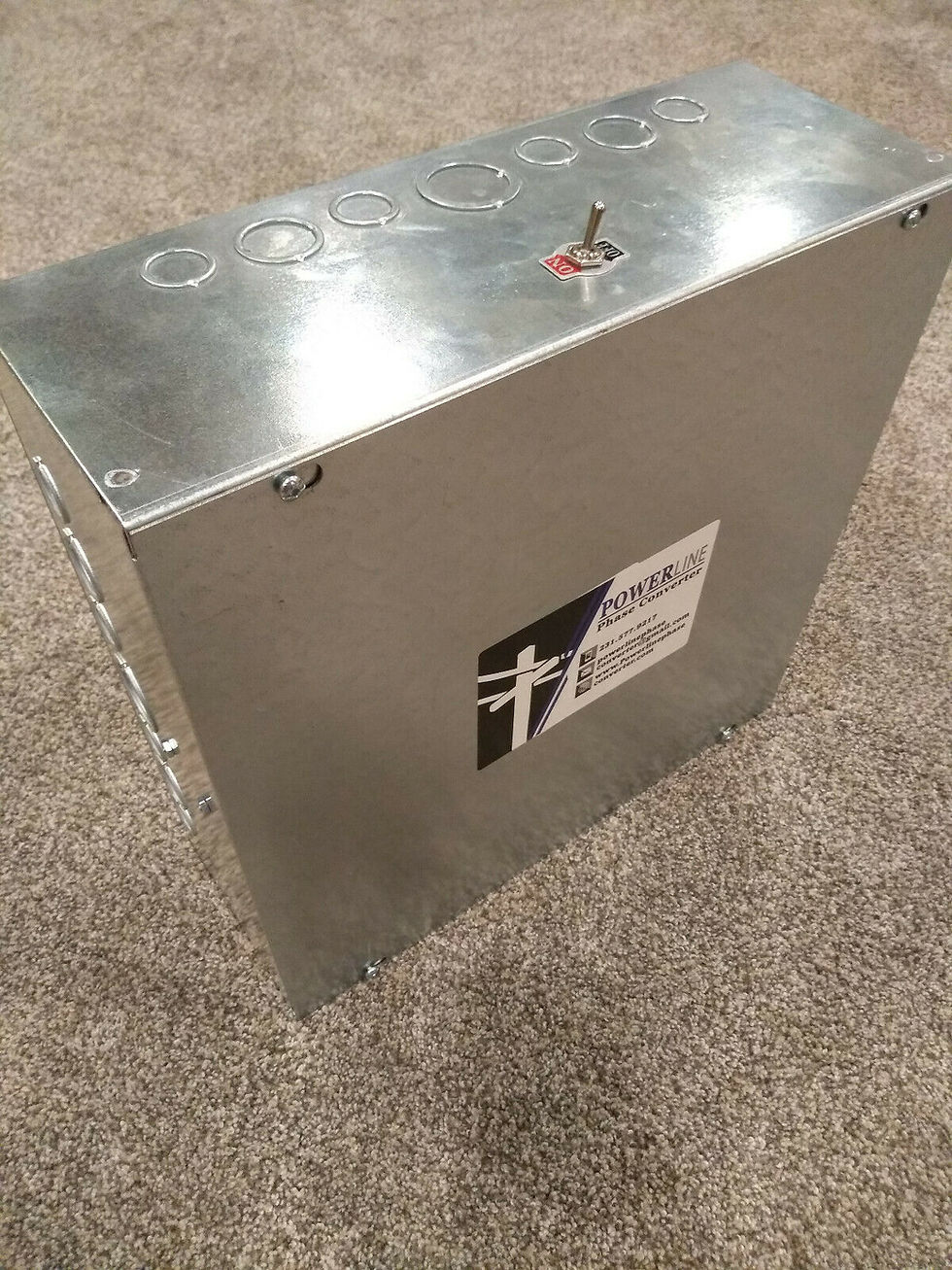 Thumbnail: 25HP Rotary Phase Converter Panel
