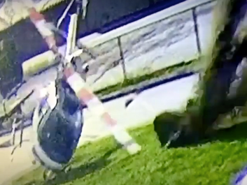 Helicopter crashes on departure at Langley Regional Airport (Exclusive footage)