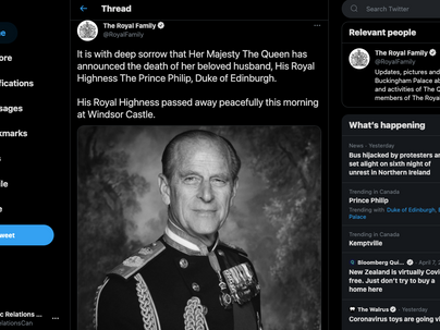 The Duke of Edinburgh has dies at the age of 99