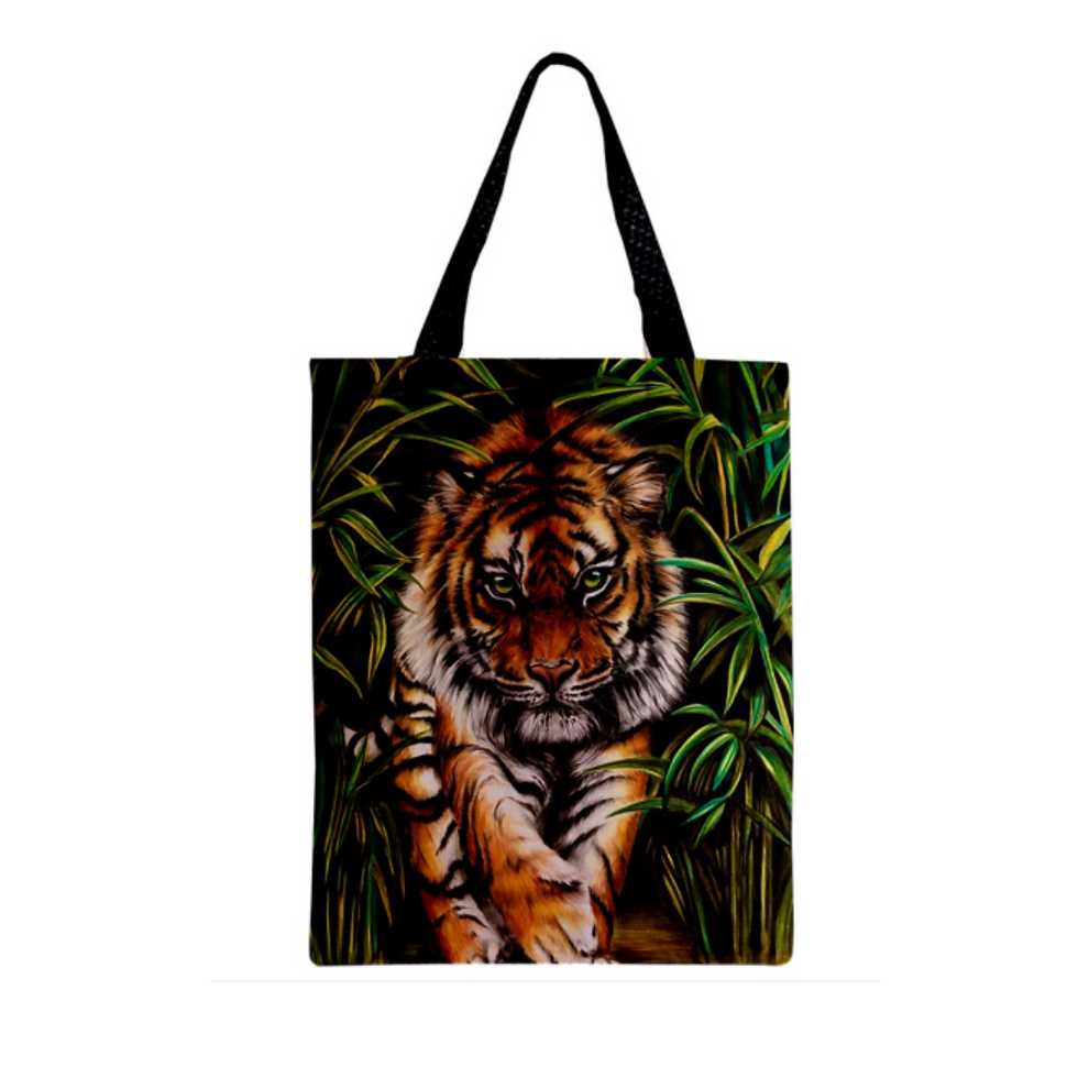 TIGER PROWLING TOTE Bag For Cat Lovers