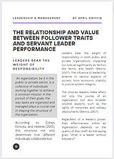 Article-Main-The Relationship and Value Between Follower Traits and Servant Leader Perform