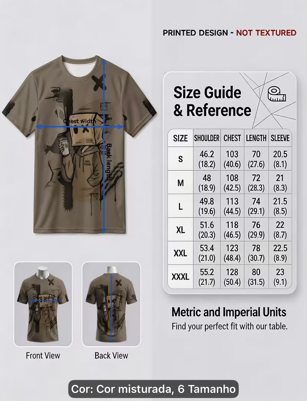 Miniatura: Camiseta Masculina Gola redonda 