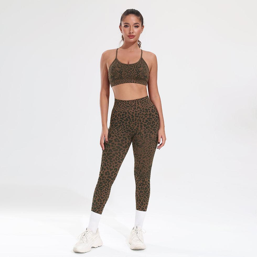 Miniatura: Conjunto Fitness Feminino 2 Peças Sem Costura com das + Legging Levanta Bumbum