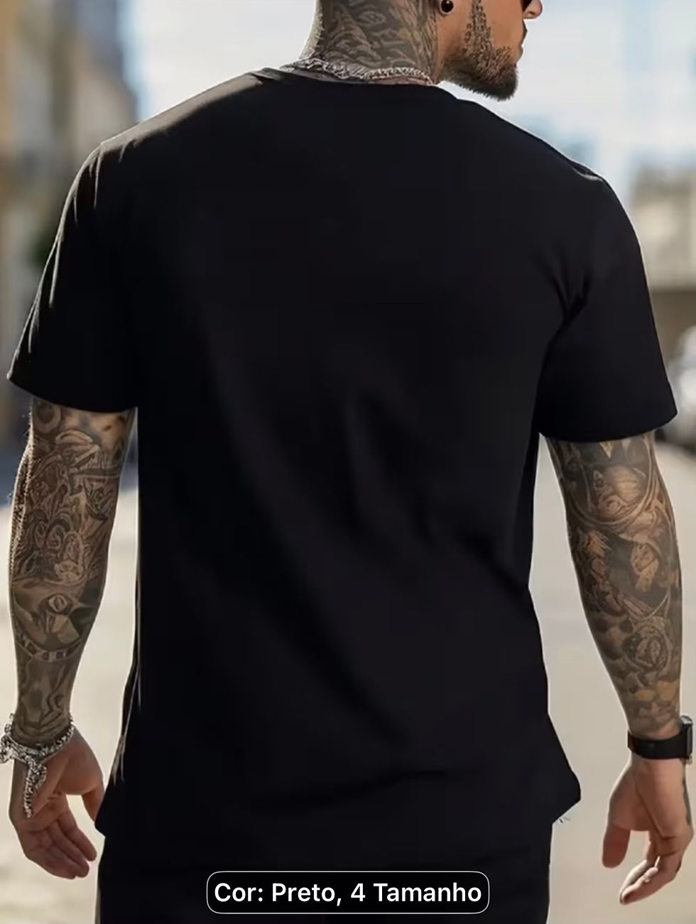 Miniatura: Camiseta Masculina 3D fone de ouvido 