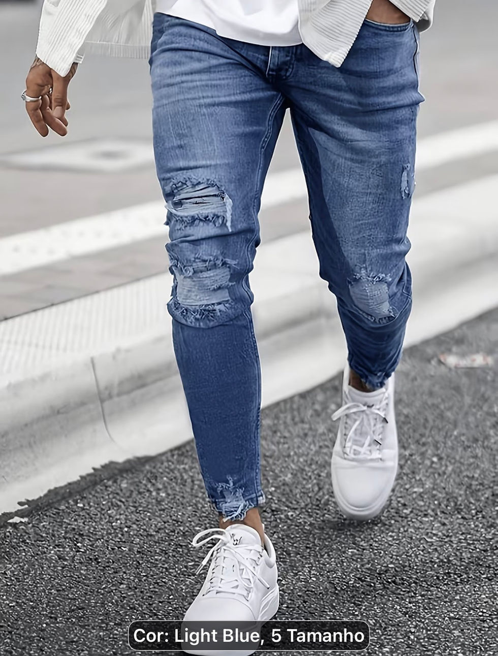 Miniatura: Calça jeans masculina Skinny